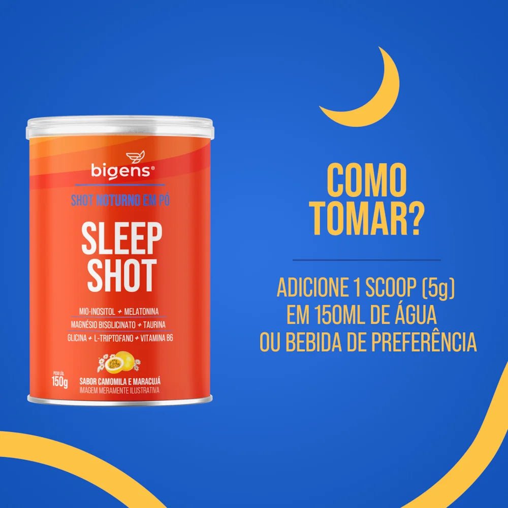 Sleep Shot | 7 ingredientes em apenas 1 shot 150g - Bigens
