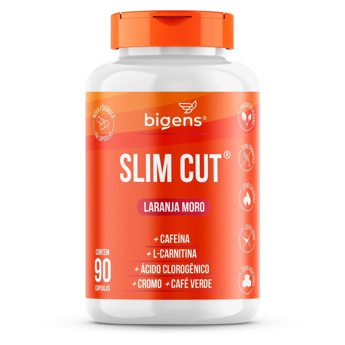 Slim Cut | Termogênico Laranja Moro 90 Cápsulas - Bigens