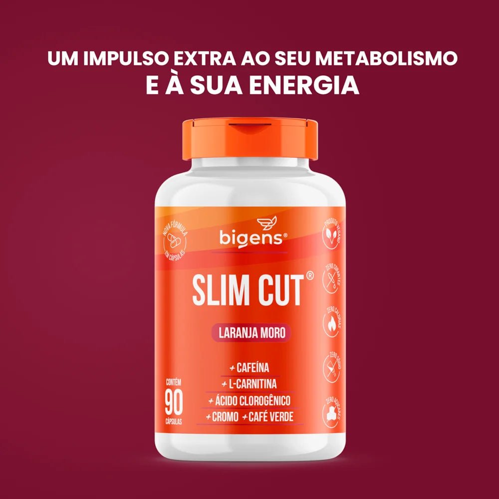 Slim Cut | Termogênico Laranja Moro 90 Cápsulas - Bigens