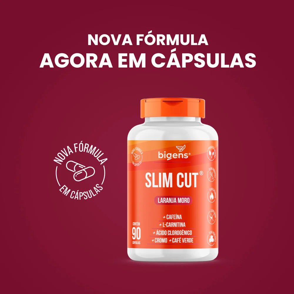 Slim Cut | Termogênico Laranja Moro 90 Cápsulas - Bigens