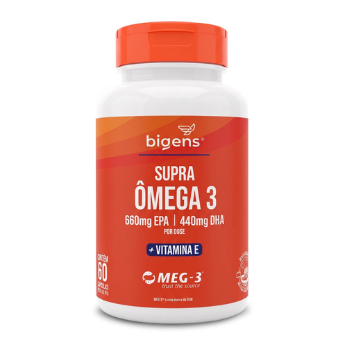 Supra Ômega 3 | EPA 660MG DHA 440MG 60 Cápsulas - Ômega 3 - Bigens