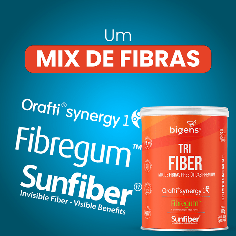 Tri Fiber | Mix de Fibras Prebióticas Premium 180g - Bigens