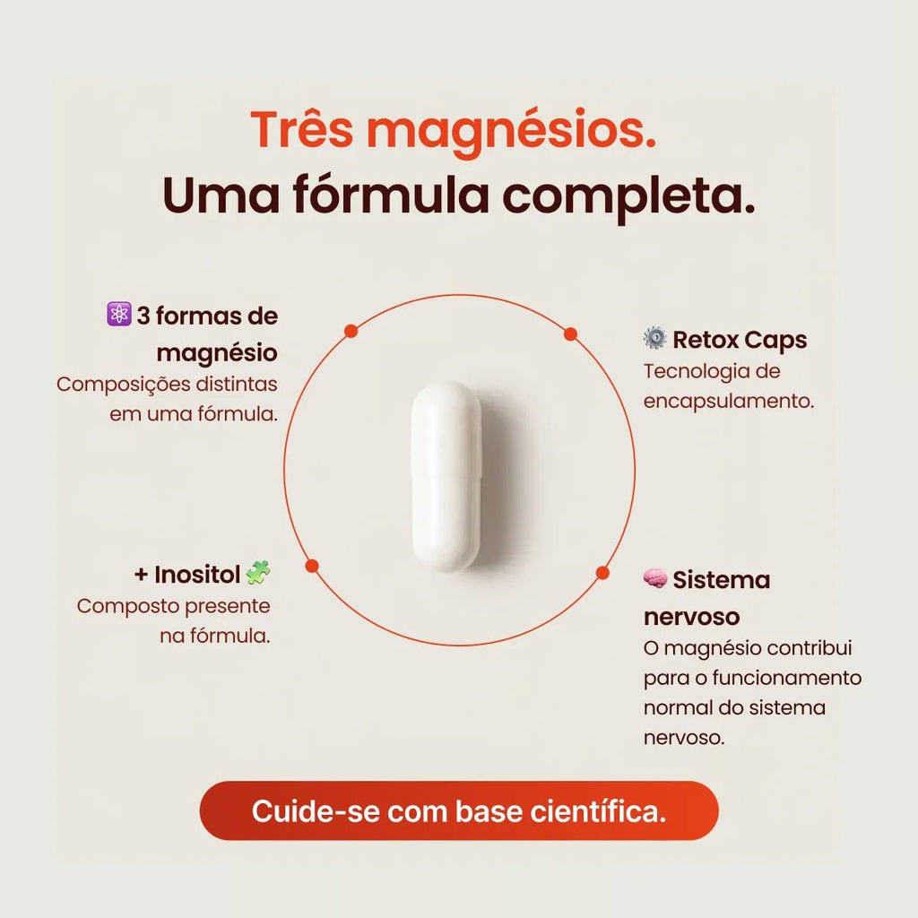 Tri Magnésio Inositol Relax | 120 Cápsulas - Magnésio - Bigens