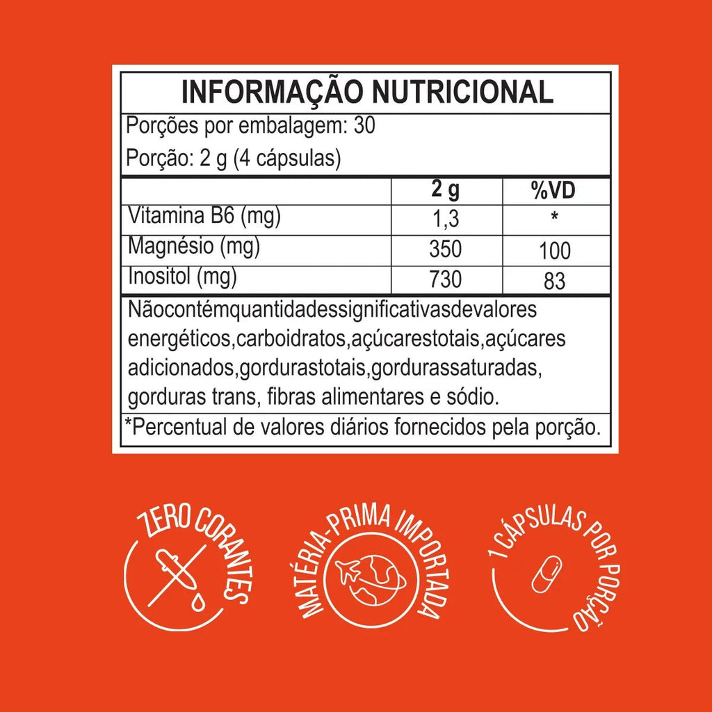 Tri Magnésio Inositol Relax | 120 Cápsulas - Magnésio - Bigens