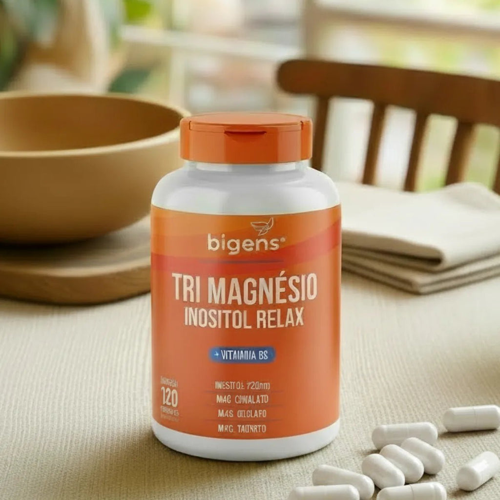 Tri Magnésio Inositol Relax | 120 Cápsulas - Magnésio - Bigens