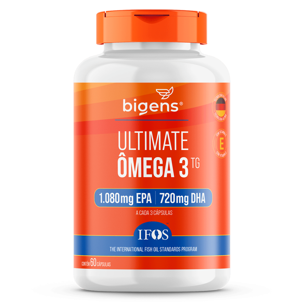 Ultimate Ômega 3 TG | IFOS 1.080 EPA 720 DHA 60 Cápsulas - Bigens