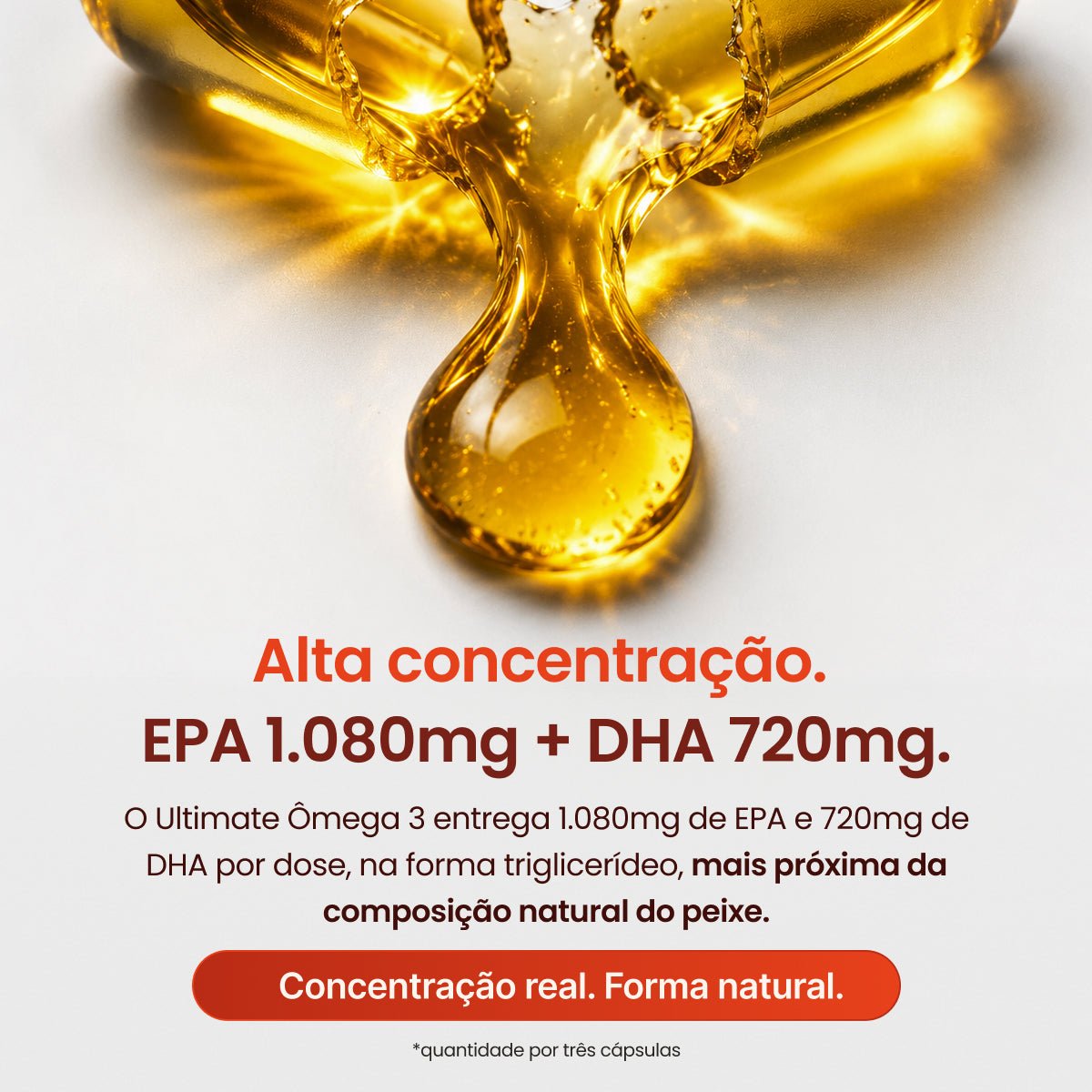 Ultimate Ômega 3 TG IFOS EPA 1.080mg + DHA 720mg 60 Cápsulas - Ômega 3 - Bigens