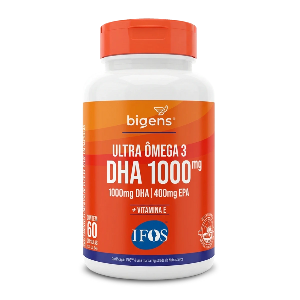 Ultra Ômega 3 | EPA 400mg DHA 1000mg 60 Cápsulas - Ômega 3 - Bigens