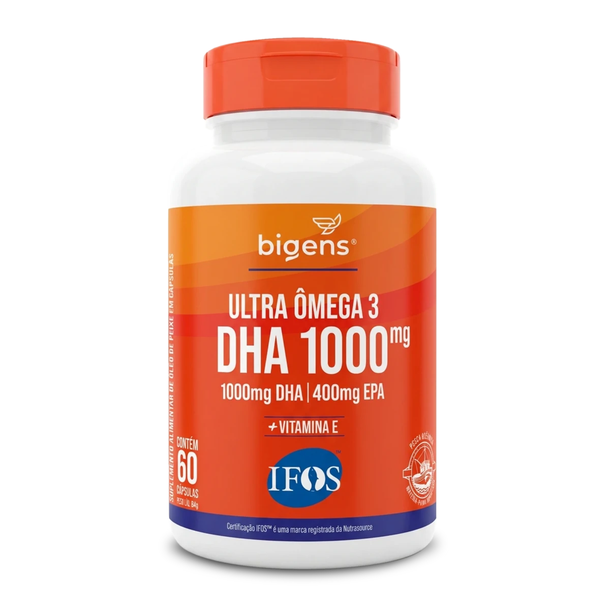 Ultra Ômega 3 | EPA 400mg DHA 1000mg 60 Cápsulas - Ômega 3 - Bigens
