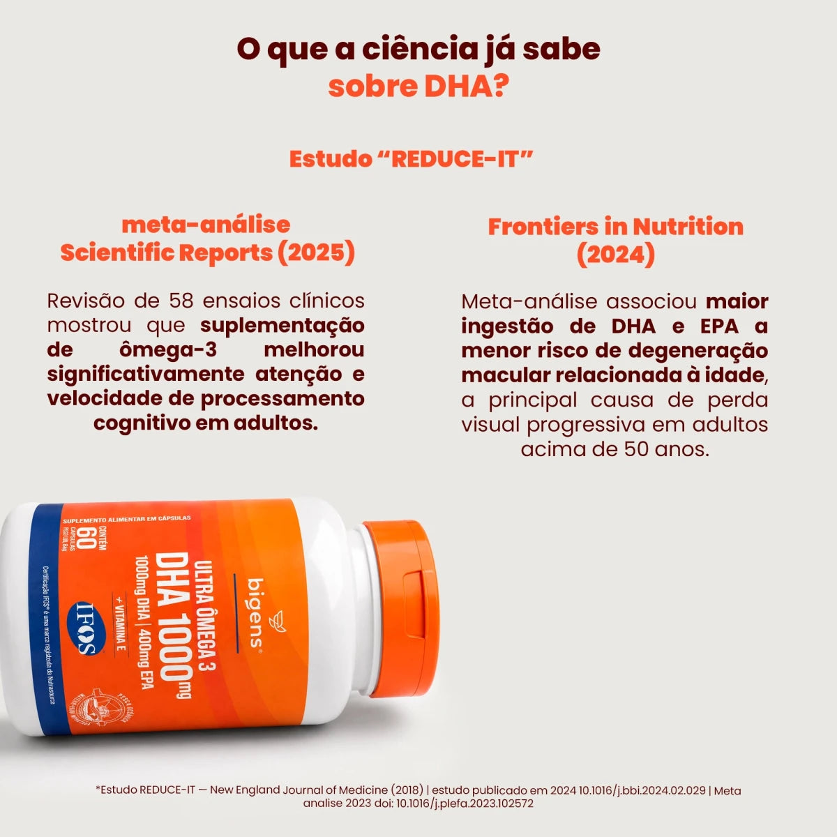 Ultra Ômega 3 | EPA 400mg DHA 1000mg 60 Cápsulas - Ômega 3 - Bigens