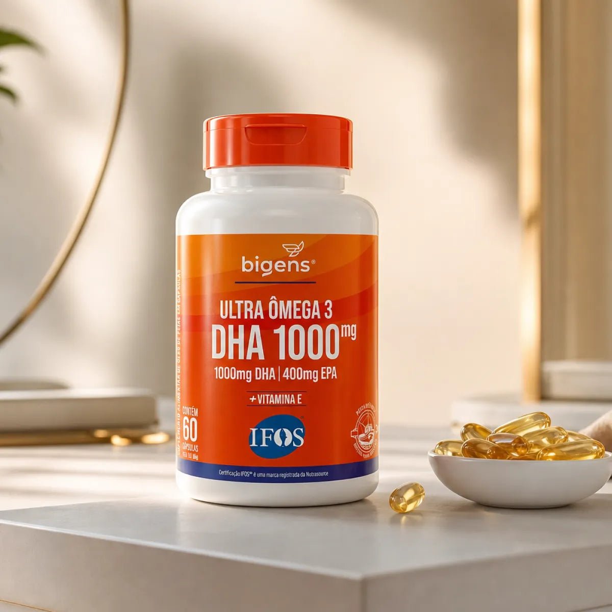 Ultra Ômega 3 | EPA 400mg DHA 1000mg 60 Cápsulas - Ômega 3 - Bigens