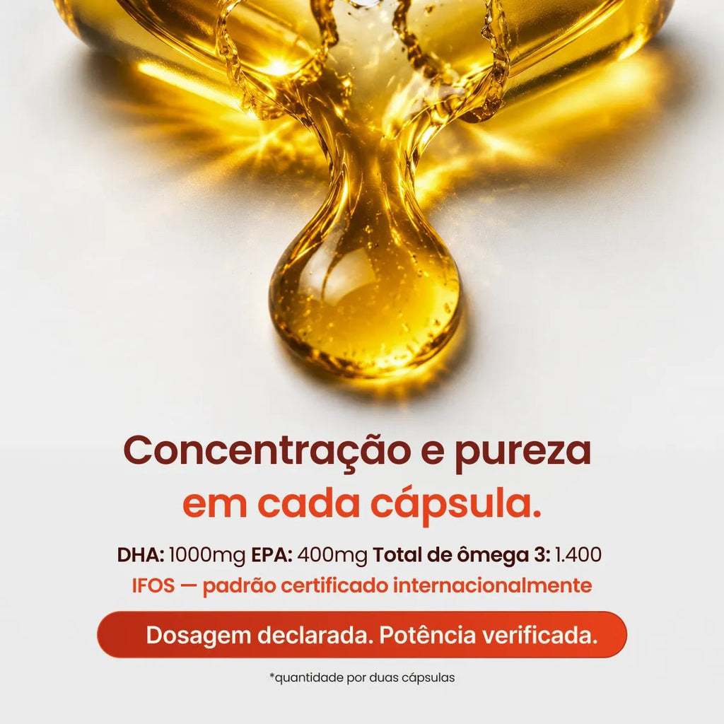Ultra Ômega 3 | EPA 400mg DHA 1000mg 60 Cápsulas - Ômega 3 - Bigens