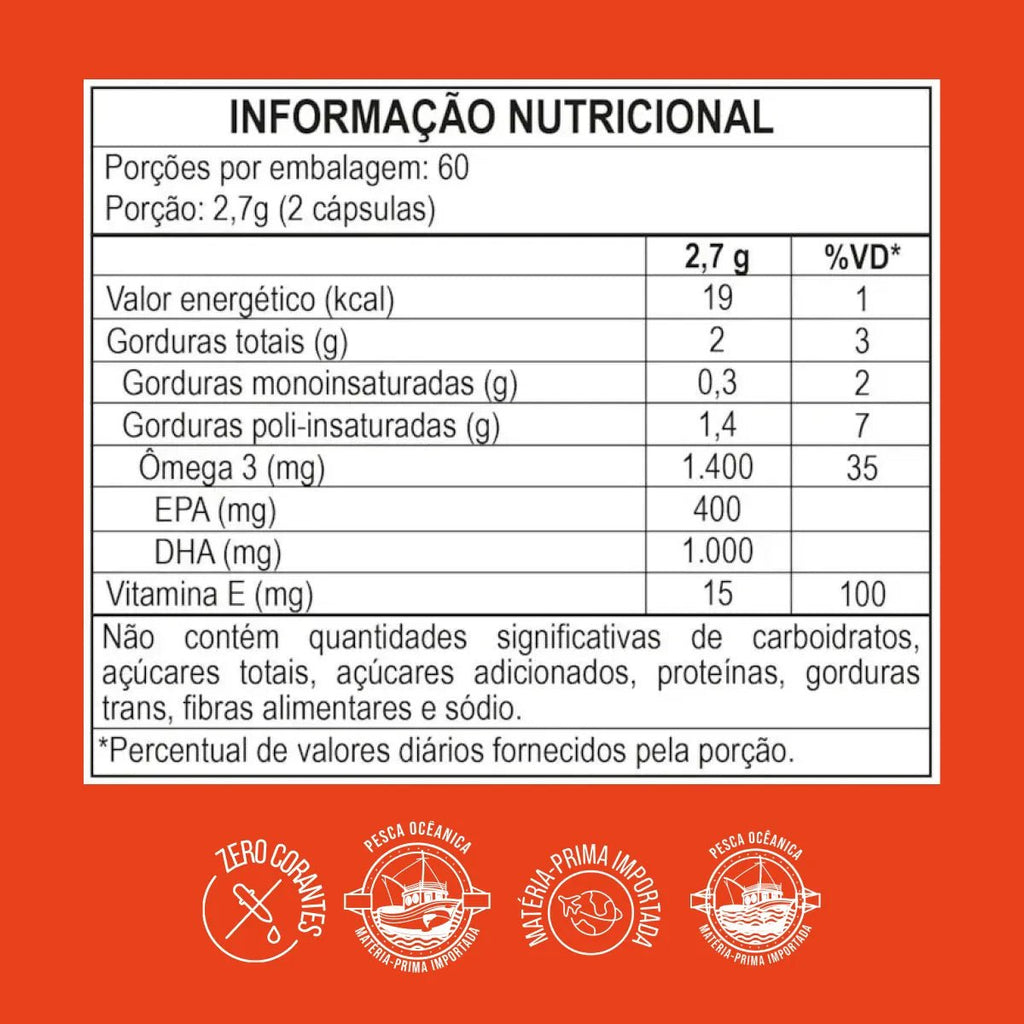 Ultra Ômega 3 | EPA 400mg DHA 1000mg 60 Cápsulas - Ômega 3 - Bigens