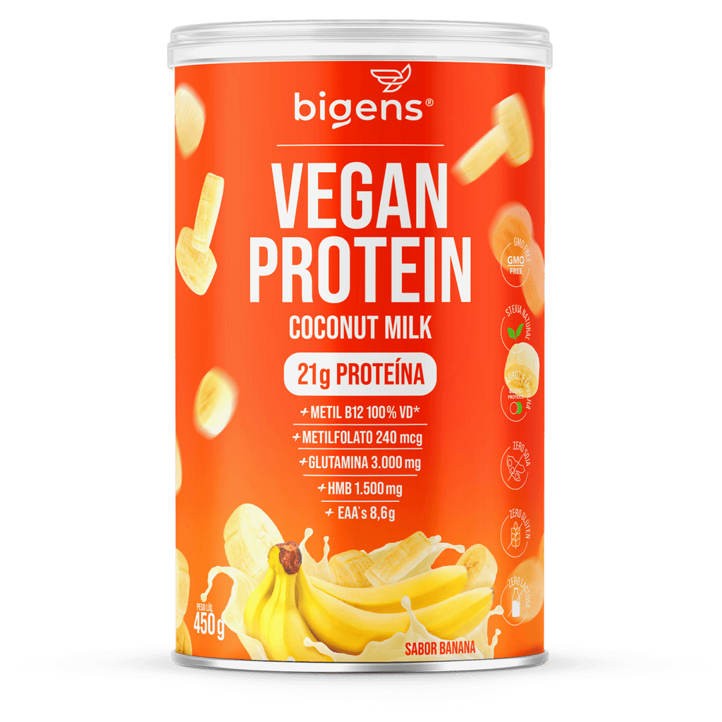 Vegan Protein Banana | 21g de Proteína 450g - Bigens