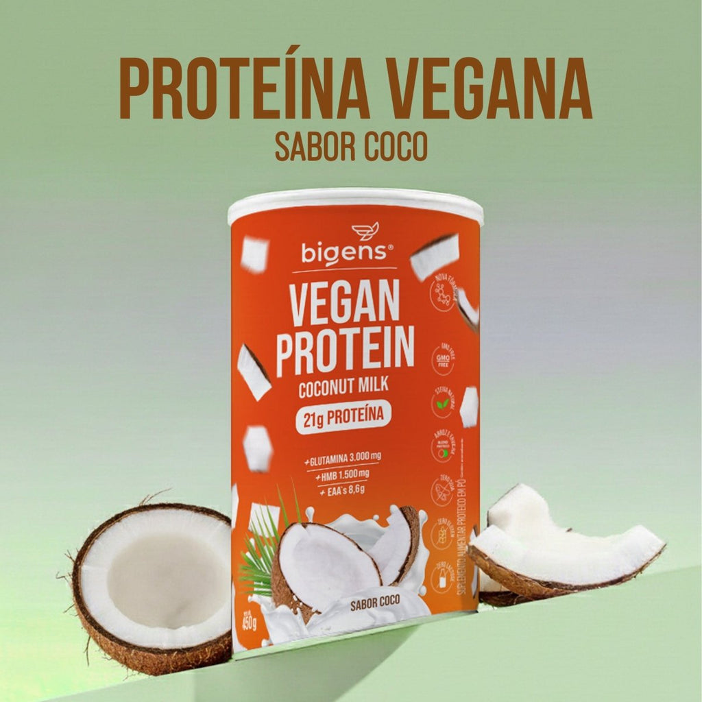 Vegan Protein Coco | 21g de Proteína 450g - Bigens