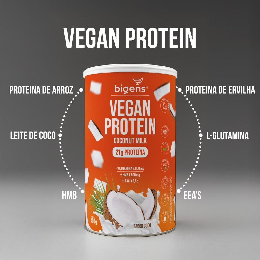 Vegan Protein Coco | 21g de Proteína 450g - Bigens