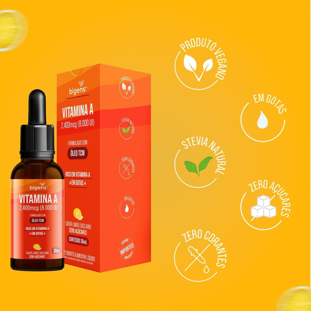 Vitamina A Líquido | Oléo TCM 30ml - Bigens