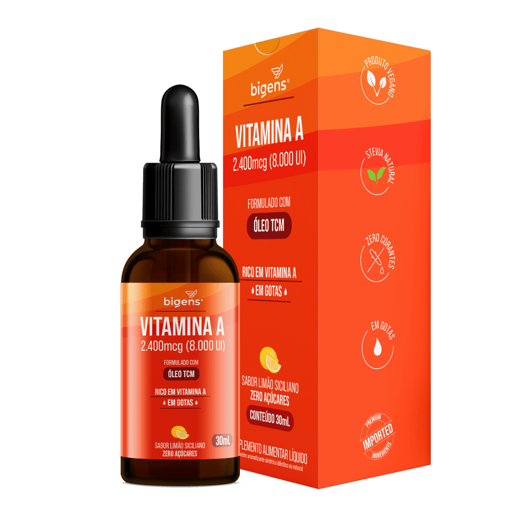 Vitamina A Líquido | Oléo TCM 30ml - Bigens