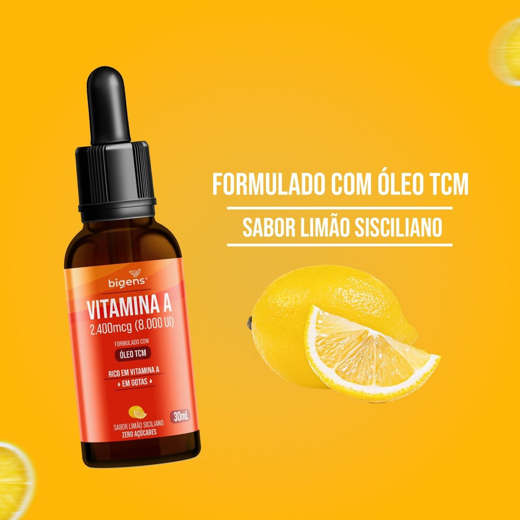 Vitamina A Líquido | Oléo TCM 30ml - Bigens