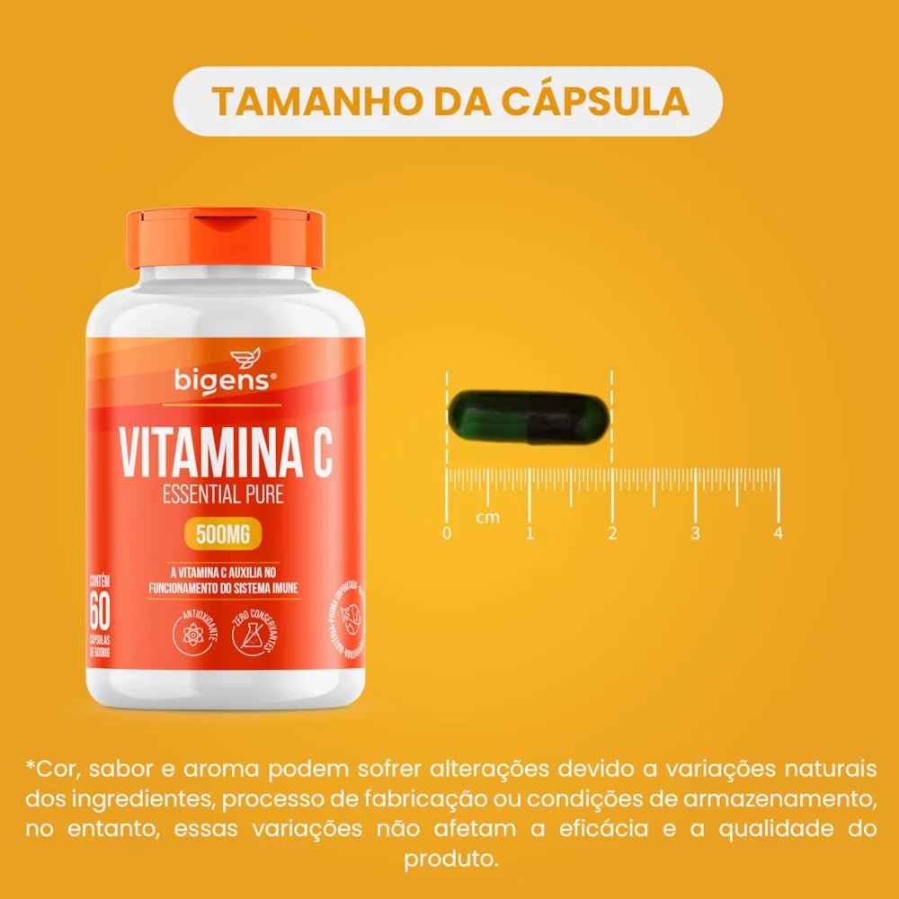 Vitamina C | Essential pure 500mg 60 Cápsulas - Bigens