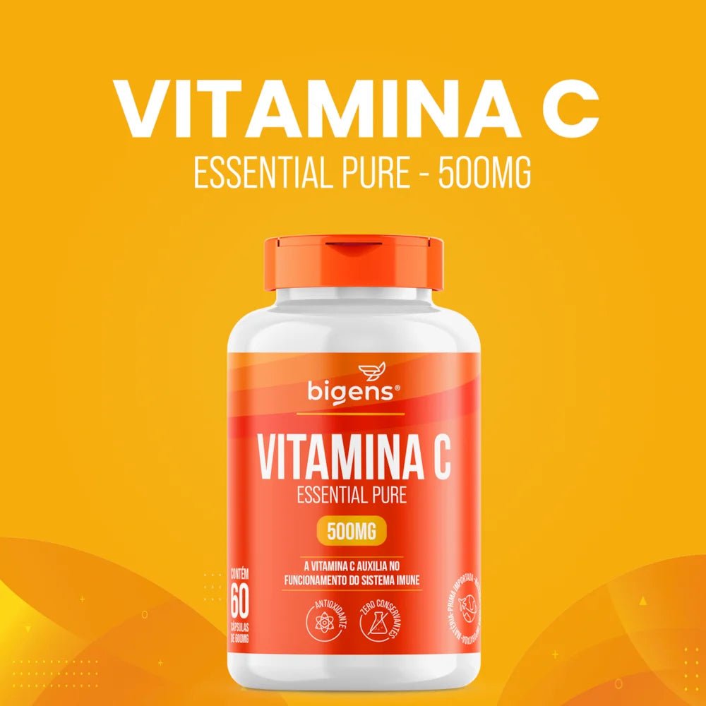 Vitamina C | Essential pure 500mg 60 Cápsulas - Bigens