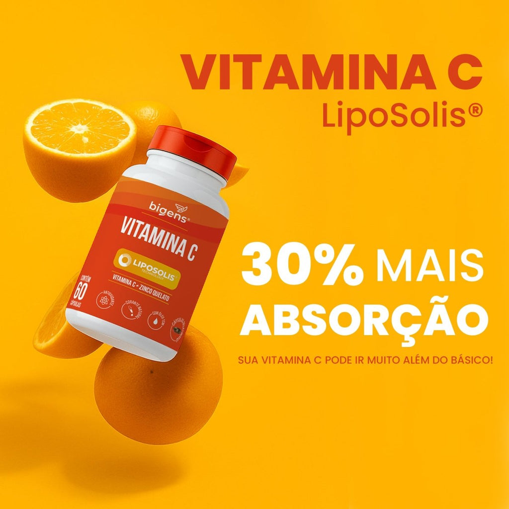 Vitamina C Liposolis® | Vitamina C + Zinco 60 Cápsulas - Bigens