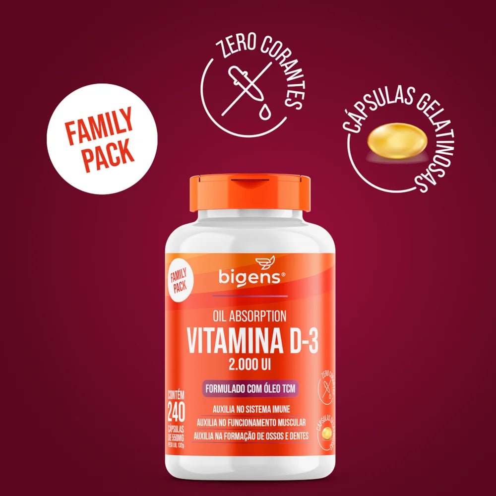 Vitamina D3 | 2000 UI TCM - Bigens