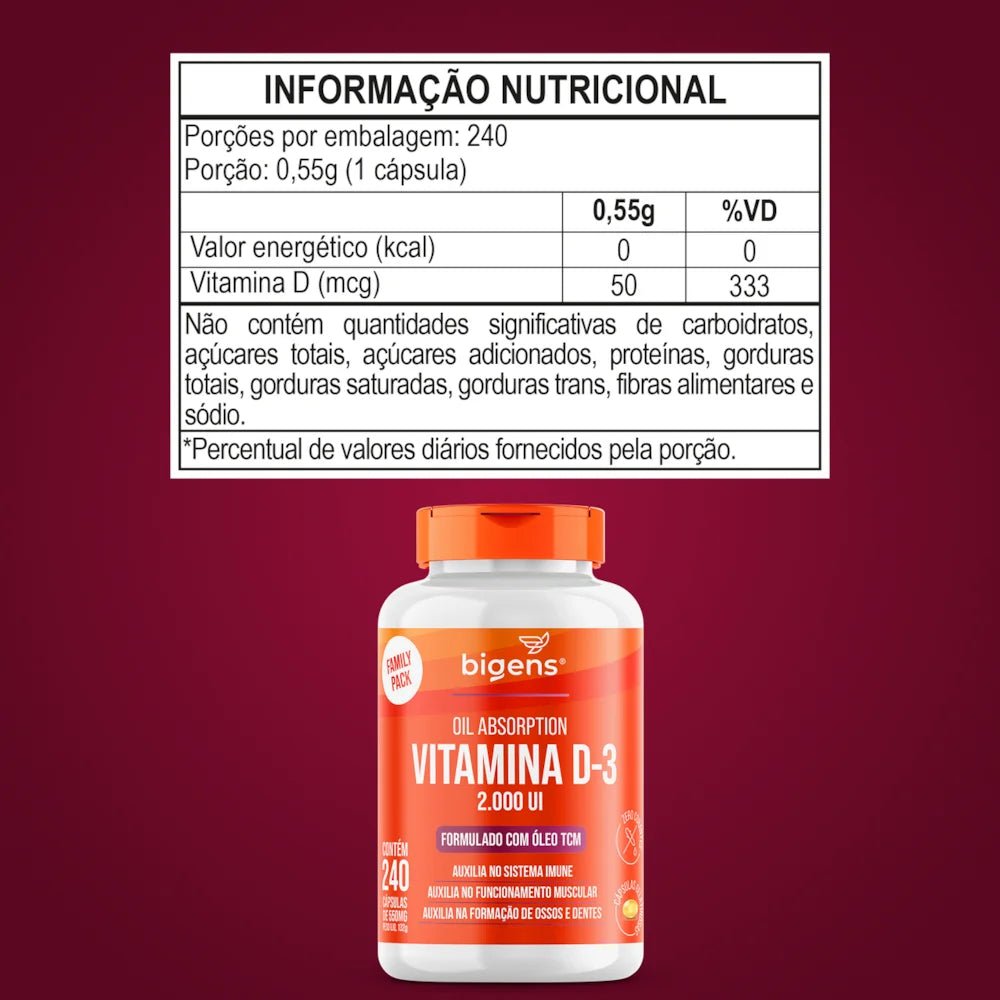Vitamina D3 | 2000 UI TCM - Bigens