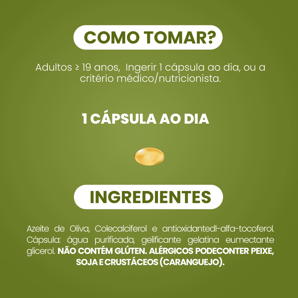 Vitamina D3 + K2 MK7 60 Cápsulas - Bigens