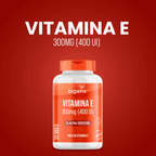 Vitamina E | 300mg (400 UI) DL - alpha - Tocoferol 60 Cápsulas Softgel - Bigens