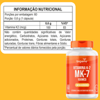 Vitamina K2 MK - 7 | Menaquinona 100MCG 60 Cápsulas - Bigens