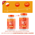 Vitamina K2 MK - 7 | Menaquinona 100MCG 60 Cápsulas - Bigens