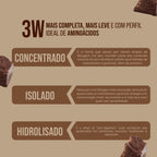 Whey 3W Blend Clean | Sabor Chocolate Suíço 22g de Proteína 450g - Bigens