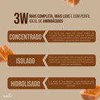 Whey 3W Blend Clean | Sabor Doce de Leite 22g de Proteína 450g - Bigens